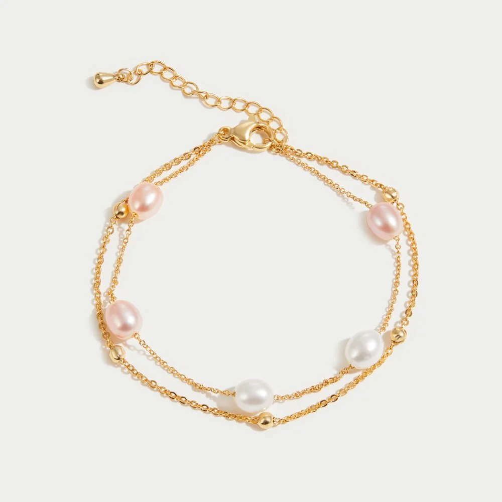 Freshwater Pearl Layered Bracelet - Image 4