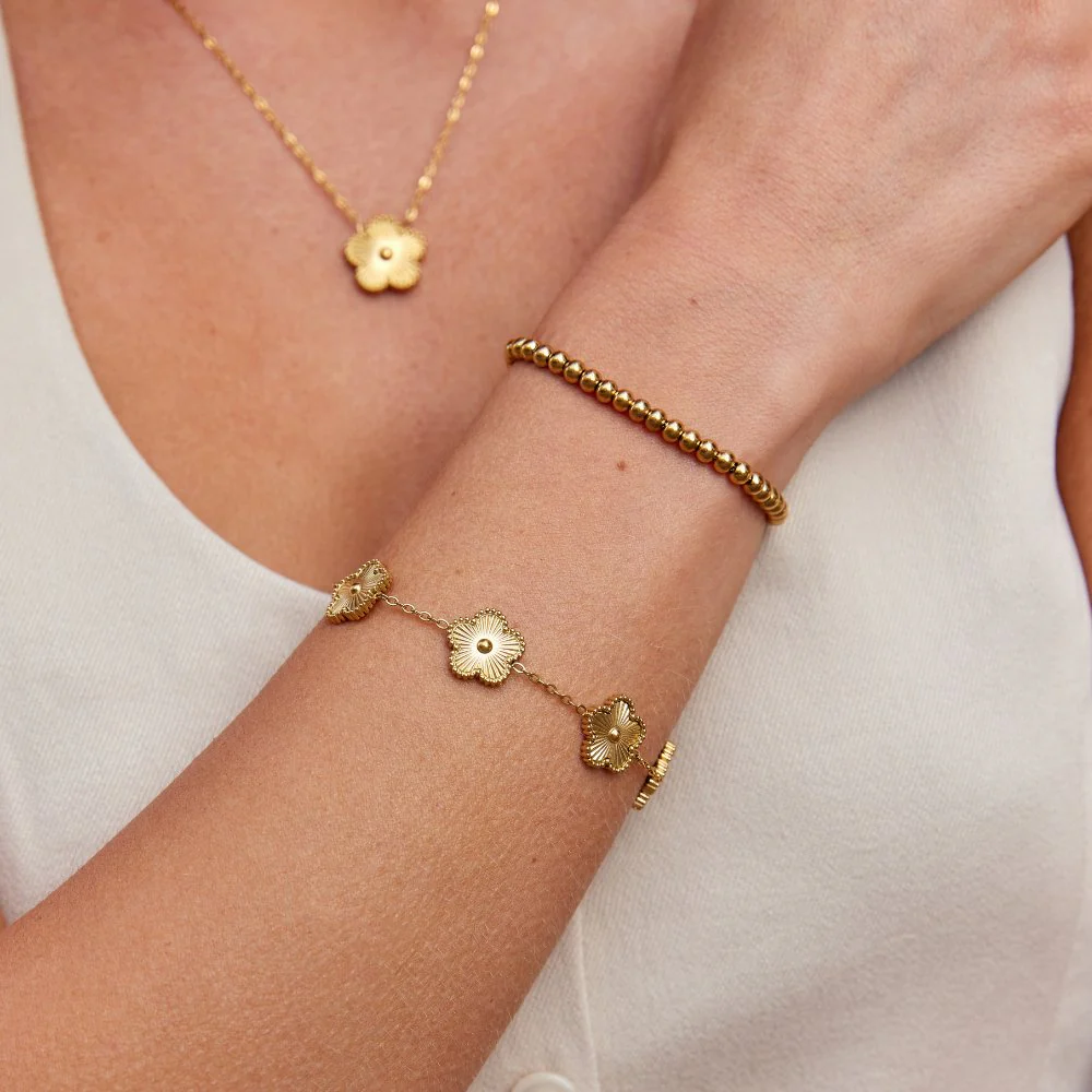 Golden Clover Bracelet - Image 6